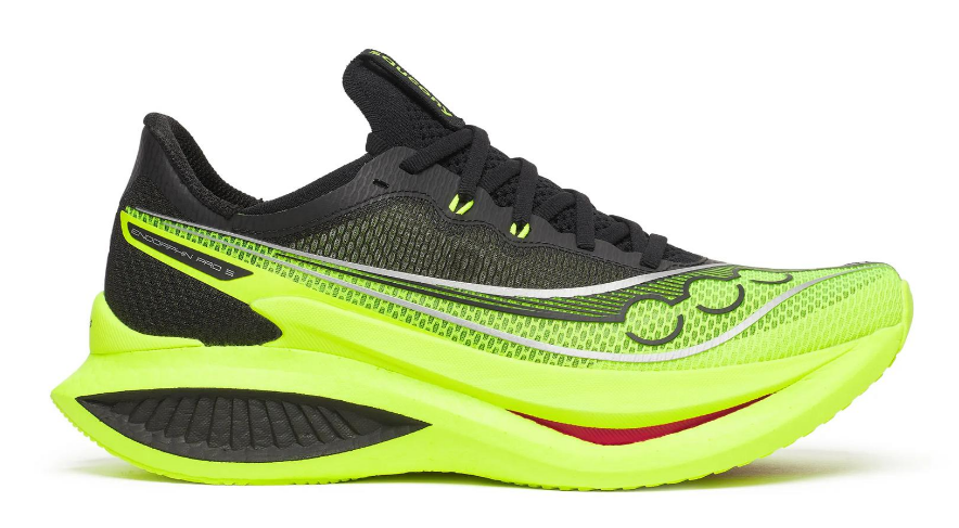 Chaussures de Route homme  Endorphin pro 5 Saucony citron noir