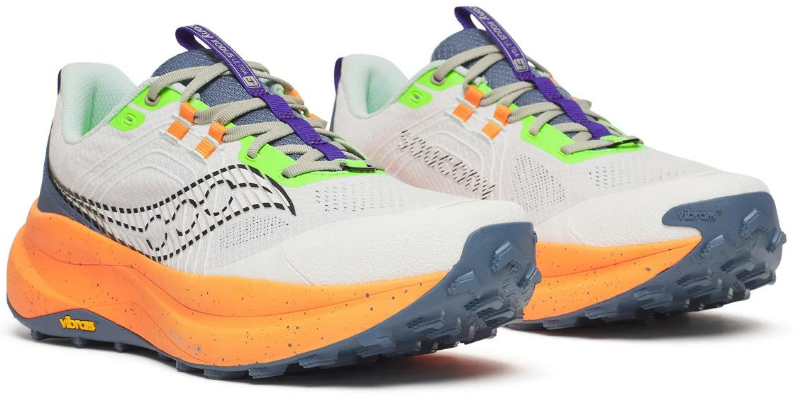 Chaussures de Trail homme Saucony Xodus 4 Blanc Orange