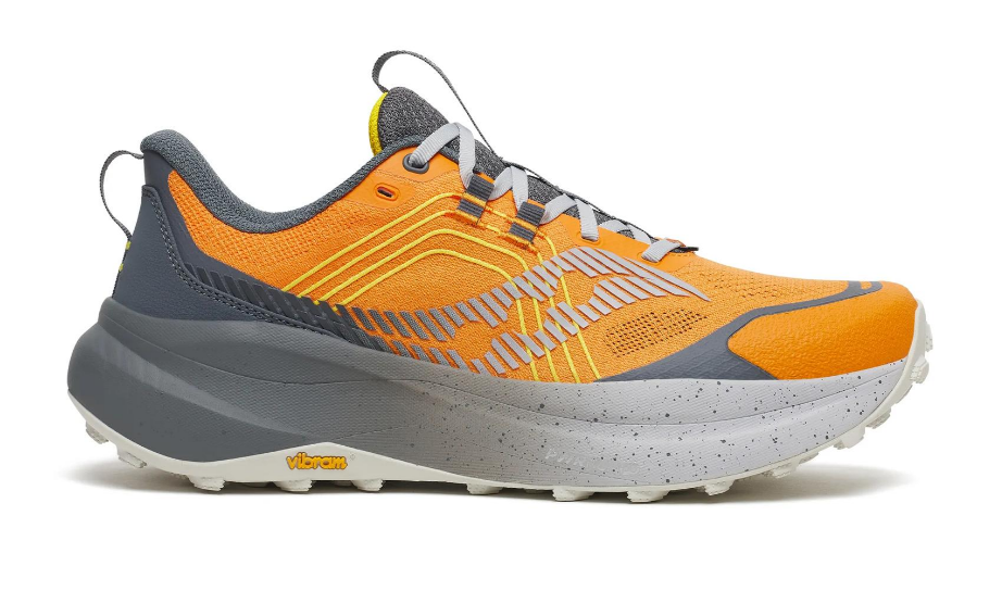Chaussures de Trail homme Saucony Xodus 4 Orange Gris