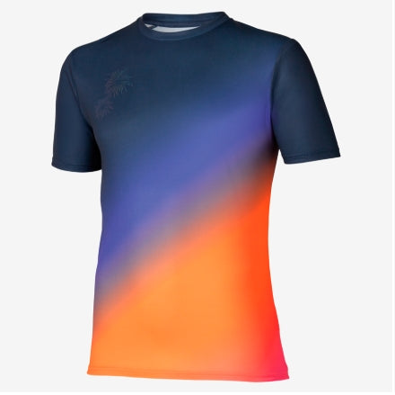 Tee-shirt manches courtes homme Mizuno Summer pack orange