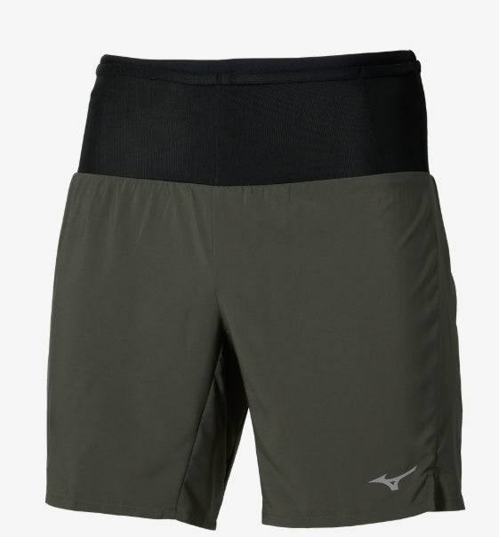 Short homme Mizuno multi pocket 2in1 vert