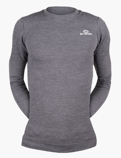 Tee-shirt manches longues BV sport Rtech merinos gris
