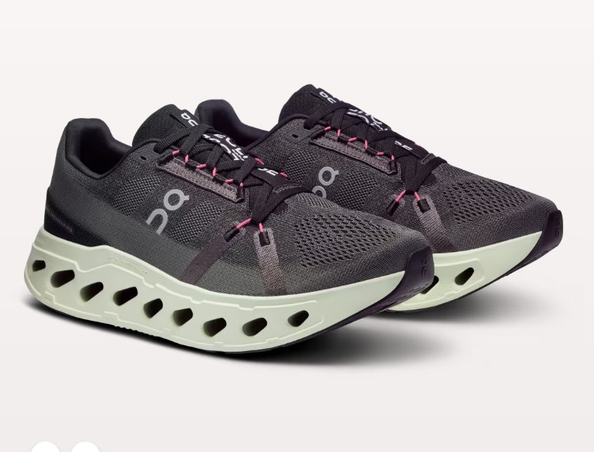 Chaussure Route Cloudeclipse 4 femme ON gris semelle vert - Clubinsport
