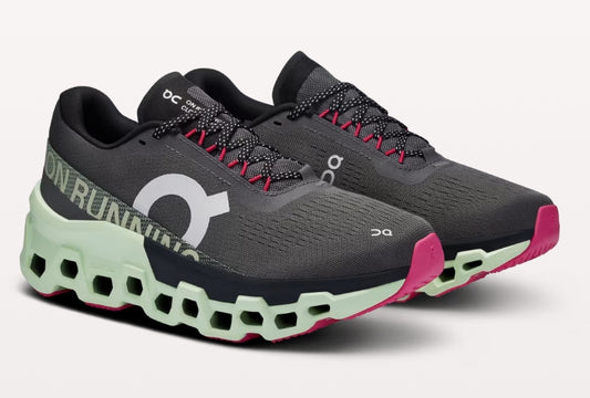 Chaussure Route Cloudmonster 2 femme ON Running Grise et vert - Clubinsport