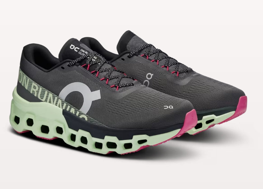 Chaussure Route Cloudmonster 2 homme ON Running gris et vert - Clubinsport