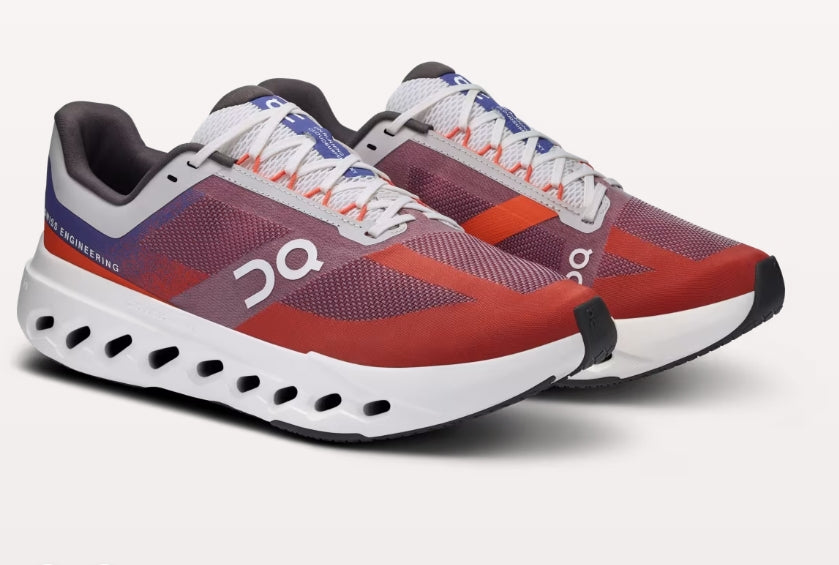Chaussure Route Cloudsurfer next homme ON Running bleu rouge - Clubinsport