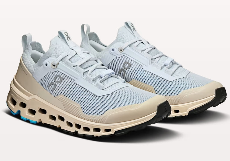 Chaussure de trail On Running CloudUltra 2 femme beige et bleu artique - Clubinsport