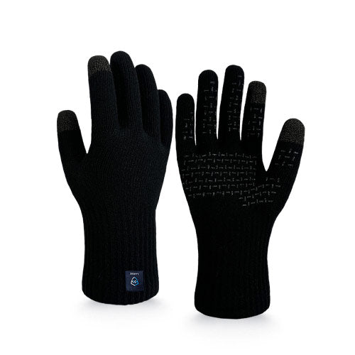 Gants impermeables et laine merino DexShell noir ThermFit 3.0 - Clubinsport