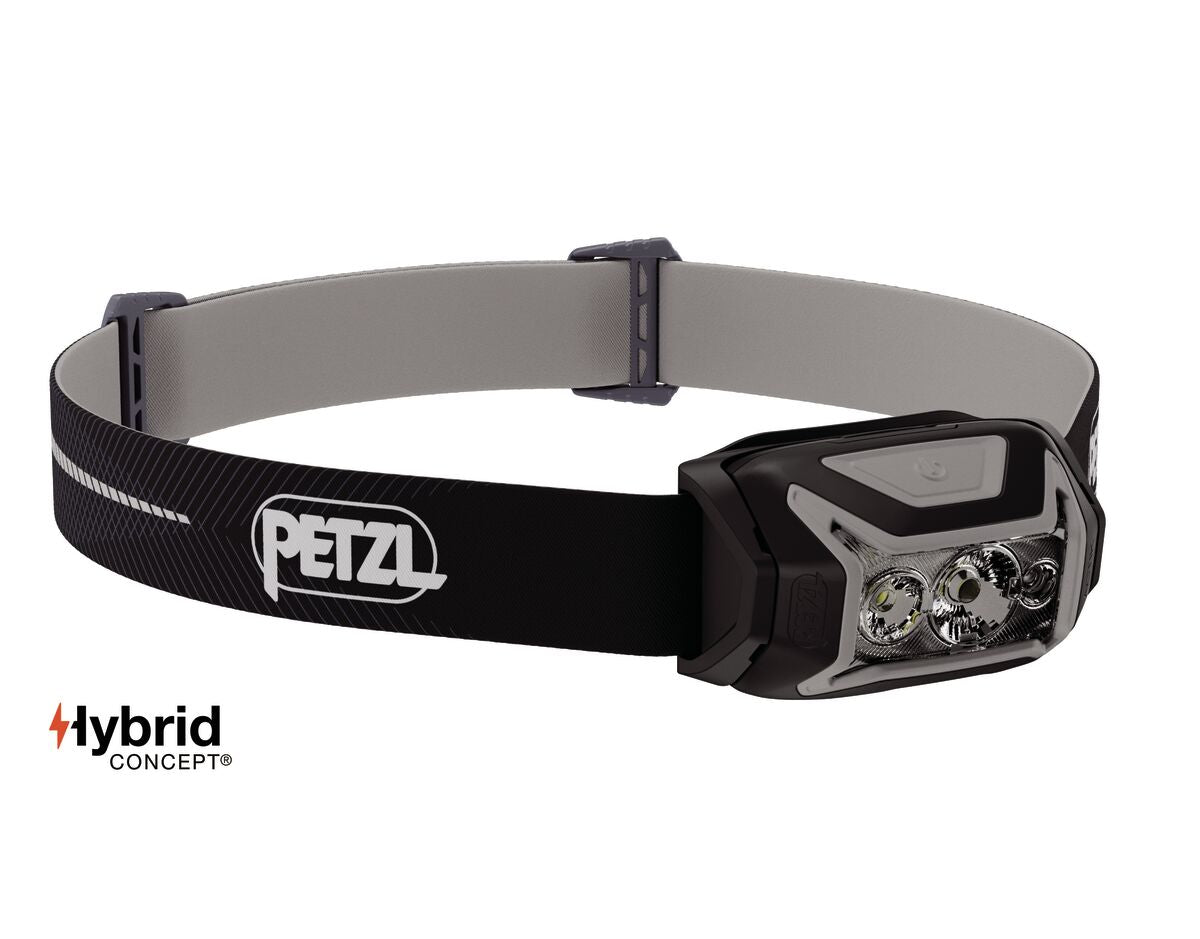 Lampe frontale Petzl Actik 625 lumens noir et gris hybrid