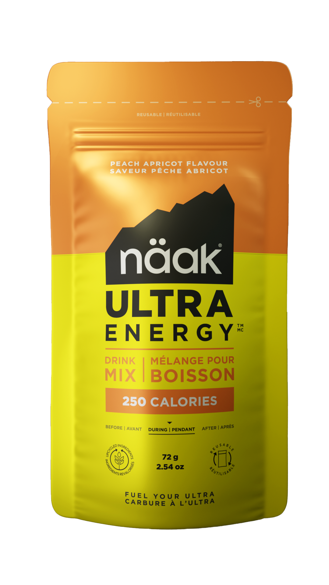 Dosette unitaire Boisson d'effort Naak Abricot - Clubinsport