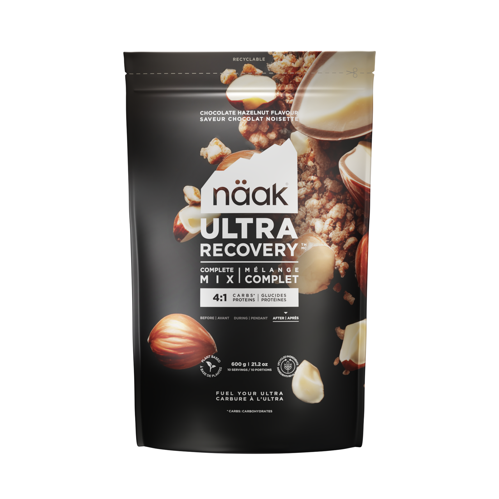 Proteine Naak Chocolat noisettes Ultra recovery - Clubinsport
