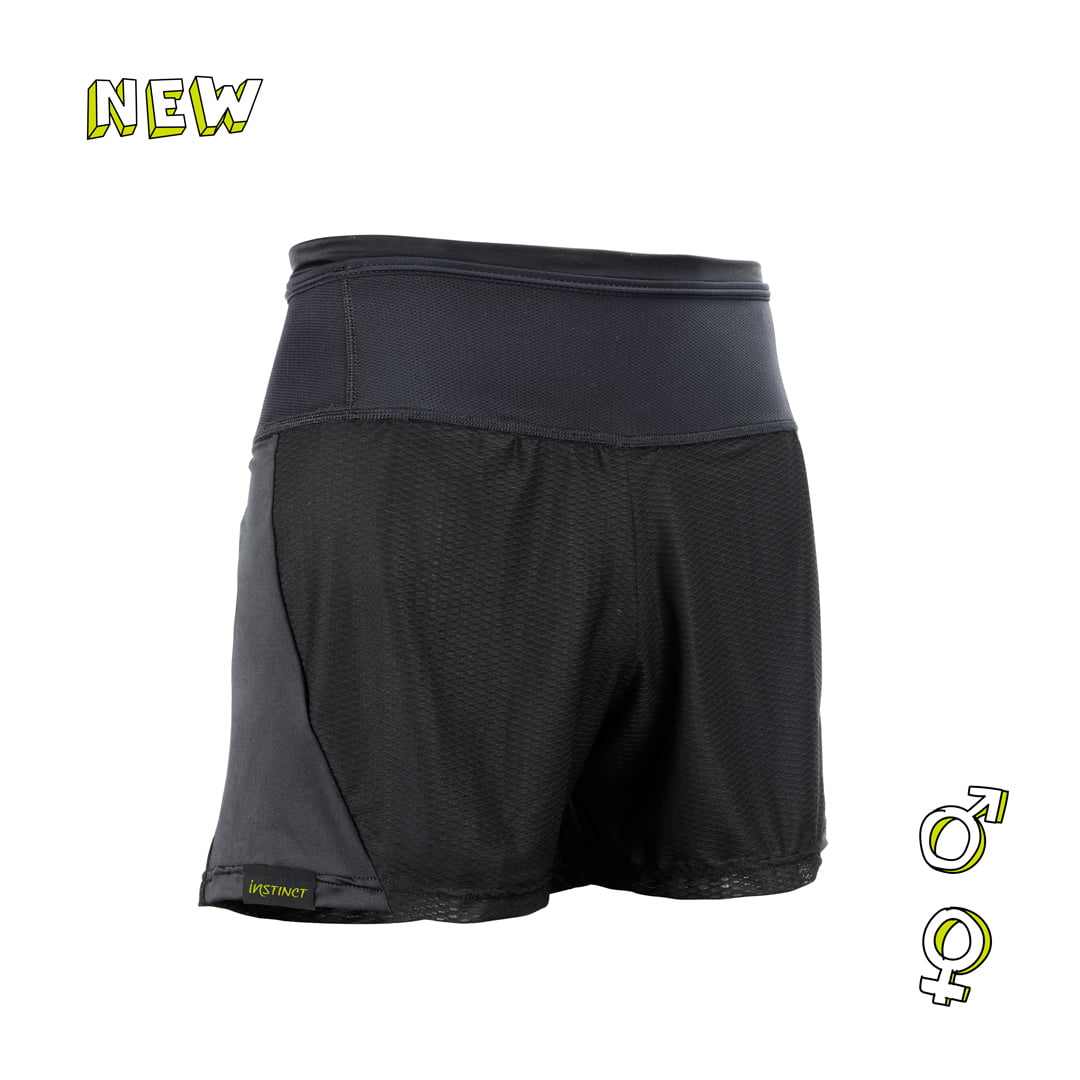 Short Trail running 6 pouces Instinct trail noir - Clubinsport
