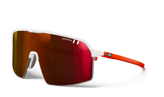 Lunettes Julbo Intensity Blanc / Orange Fluo - REACTIV 0-3 High Contrast