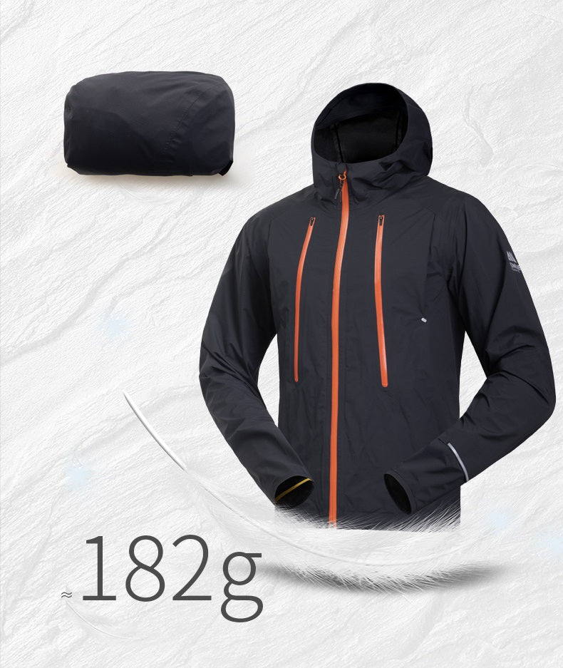 Veste imperméable Aonijie performance ultra noire - Clubinsport