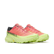 Chaussure de Trail Merrell Agility peak 5 homme corail et jaune fluo - Clubinsport