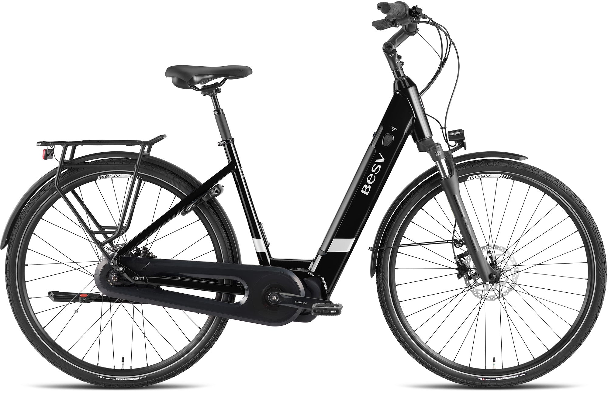 Vélo Electrique VTC Vae BESV  CT 2.3 LS cadre ouvert Noir - Clubinsport