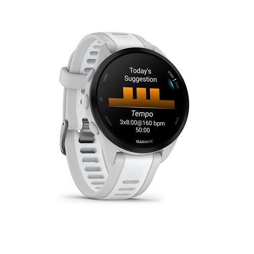 Montre cardio gps Garmin Forerunner 165 Blanche