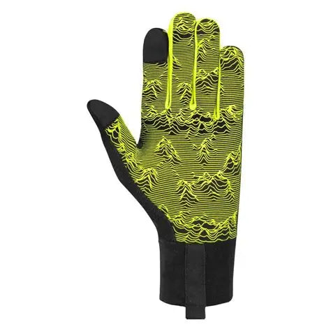 Gants Reusch Liam touch-tec noir et jaune fluo