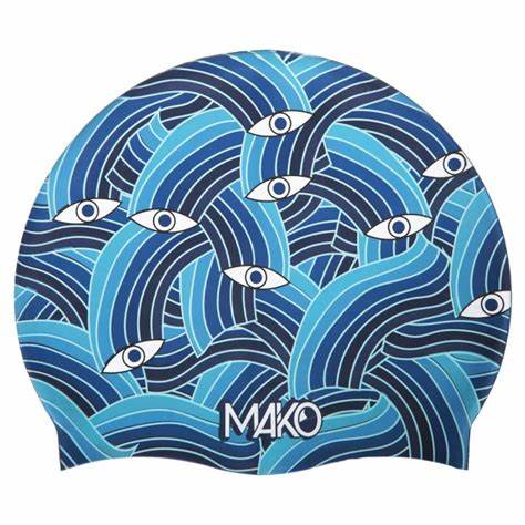Bonnet de bain Sea View bleu Mako