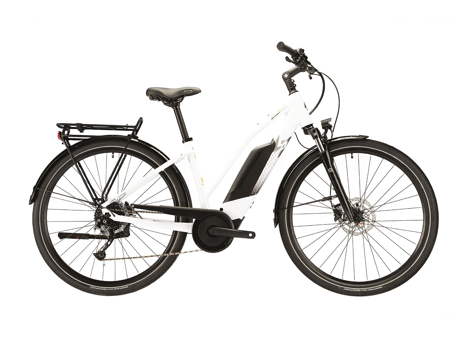 Vélo Electrique VTC Vae Lapierre Overvolt femme trekking 6.4 blanc - Clubinsport