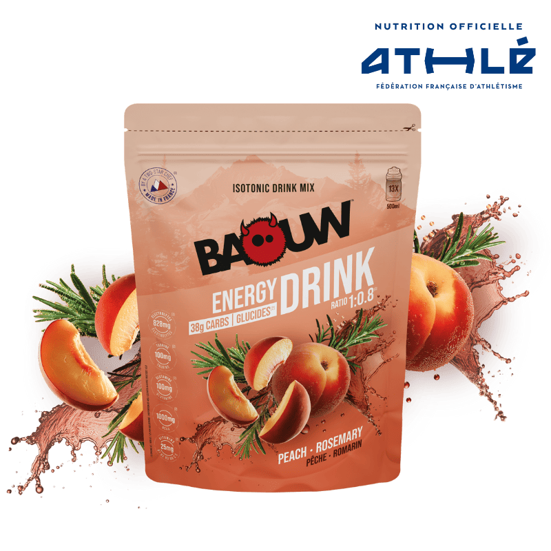 Boisson d'effort Baouw 585 g pêche