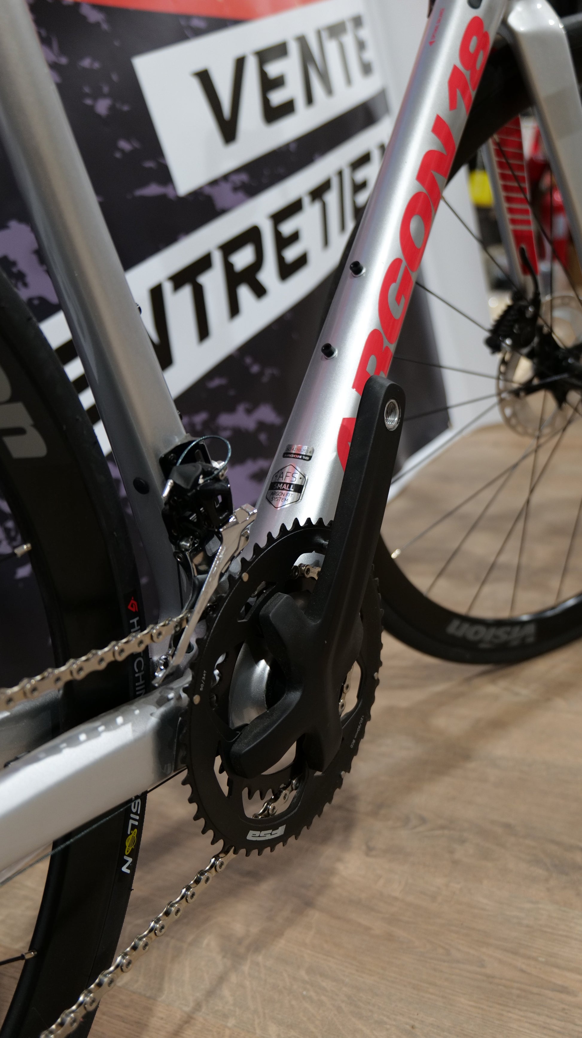 Vélo route Argon 18 modèle Galium CS Gris - Clubinsport