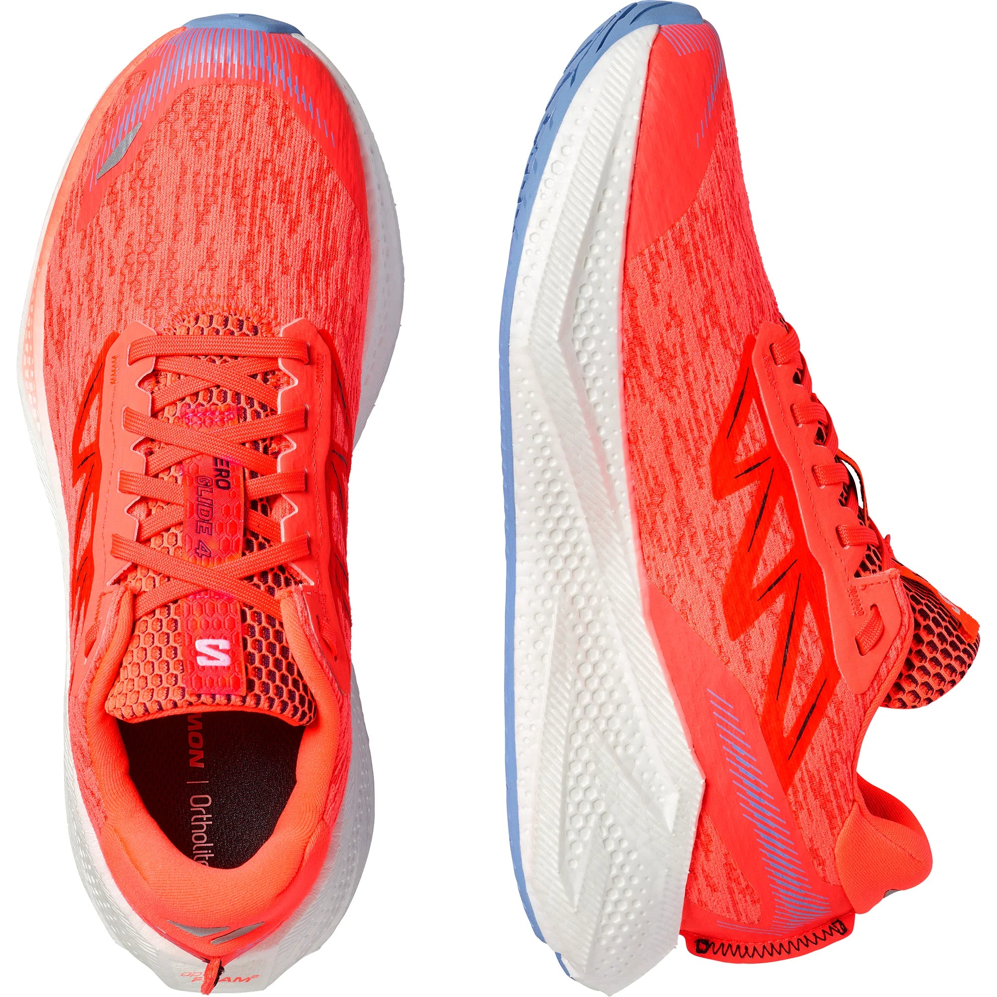 Chaussures de Route homme Salomon Aeroglide 4 Neon Flame