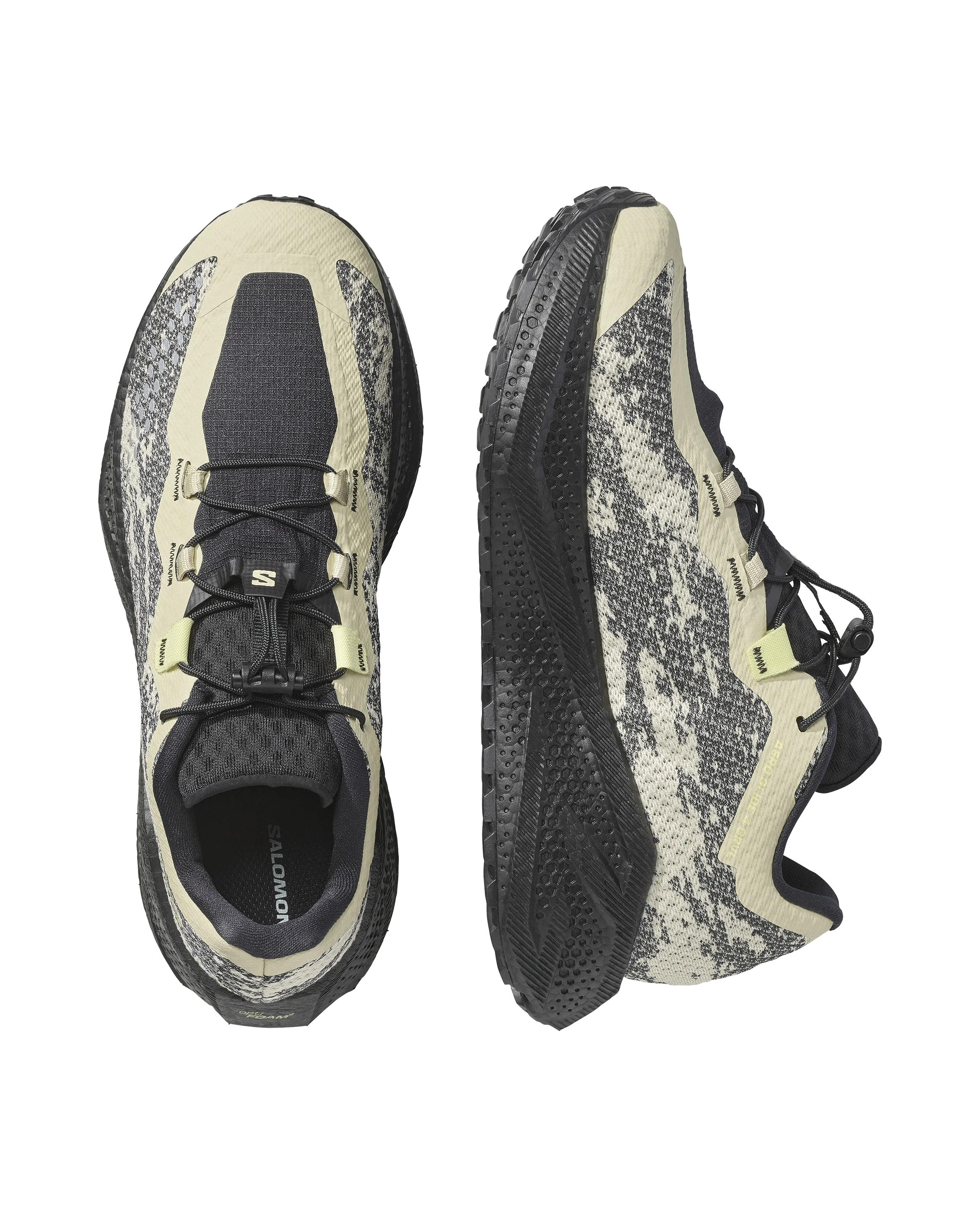 Chaussures de route et chemins mixte homme Salomon Aeroglide 4 Grvl sunny lime