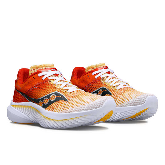 Chaussure de Route Saucony femme Kinvara 14 blanc et orange - Clubinsport