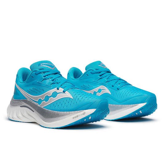 Chaussure Route Endorphin speed 4 Saucony femme bleu gris viziblue - Clubinsport