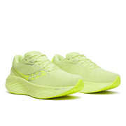 Chaussure de Route Saucony femme Triumph 22 jaune full fluo - Clubinsport
