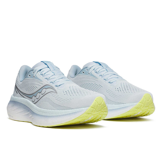 Chaussure de Route Saucony femme Ride 18 bleu clair