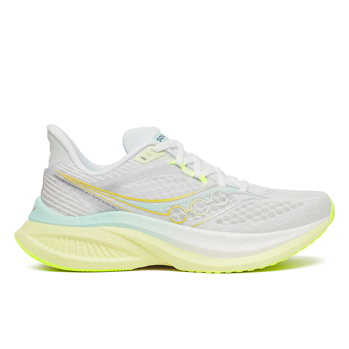 Chaussures de Route femme Endorphin speed 5 Saucony blanc tendre