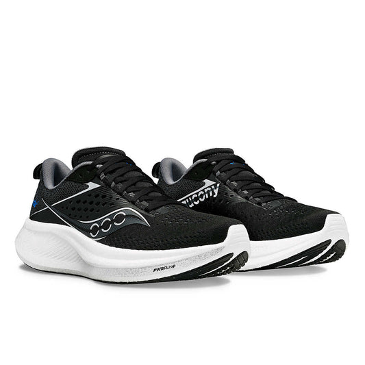 Chaussure de route Ride 17 Saucony Homme noir coupe Large - Clubinsport