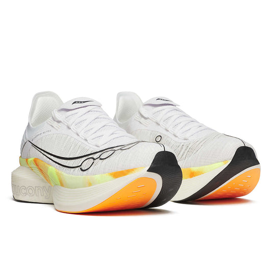 Chaussure Route Endorphin Elite 2 Saucony homme blanche - Clubinsport