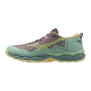 Chaussures de Trail femme Mizuno Wave Daichi 9 mauve/verte