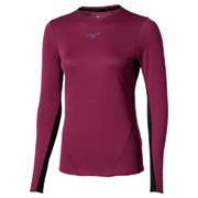 Tee-shirt manches longues femme Mizuno tech termal charge HZ LS purpre