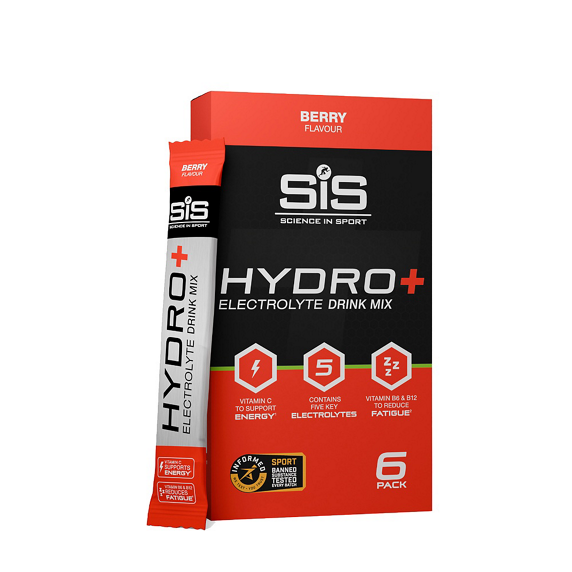 Electrolytes en poudre SIS Poudre Go Hydro + Berry 6x4,5g