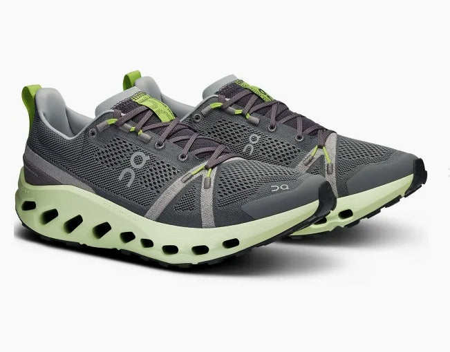 Chaussure Route Cloudsurfer Trail gris mineral homme ON Running iron lima - Clubinsport