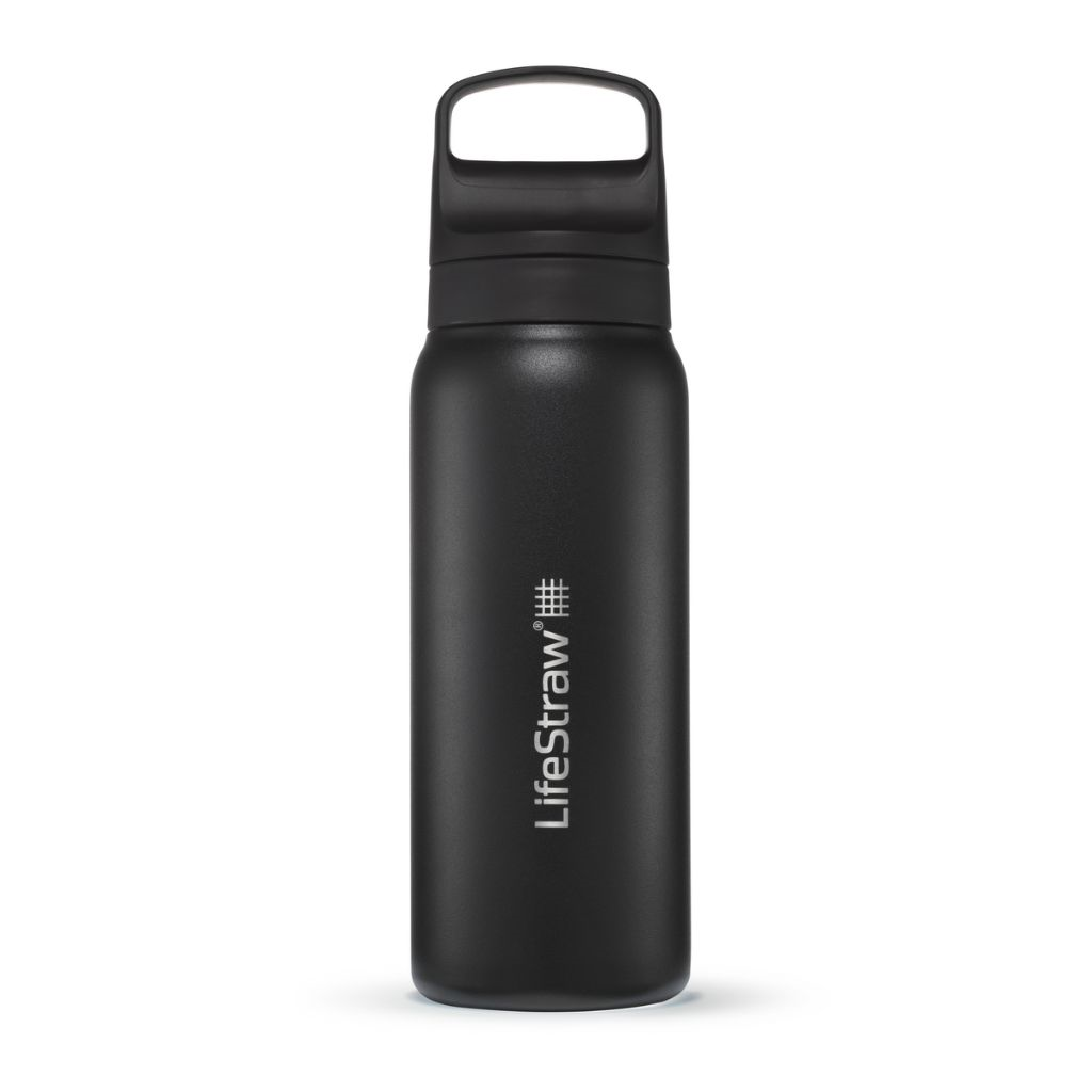 Gourde Filtrante Lifestraw Go noir acier 24oz - Clubinsport