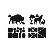 GearAid TENACIOUS  patches en tissu réparations instantanées Gear Patches - Wildlife - Black Nylon Tape