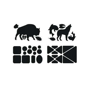 GearAid TENACIOUS  patches en tissu réparations instantanées Gear Patches - Wildlife - Black Nylon Tape
