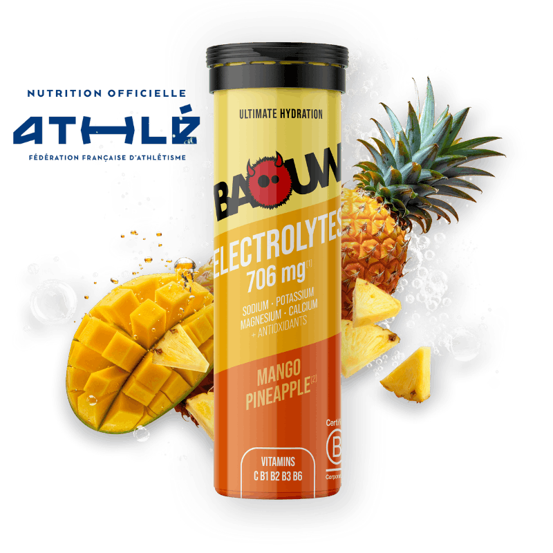 Electrolytes pastilles Baouw Mangue Ananas