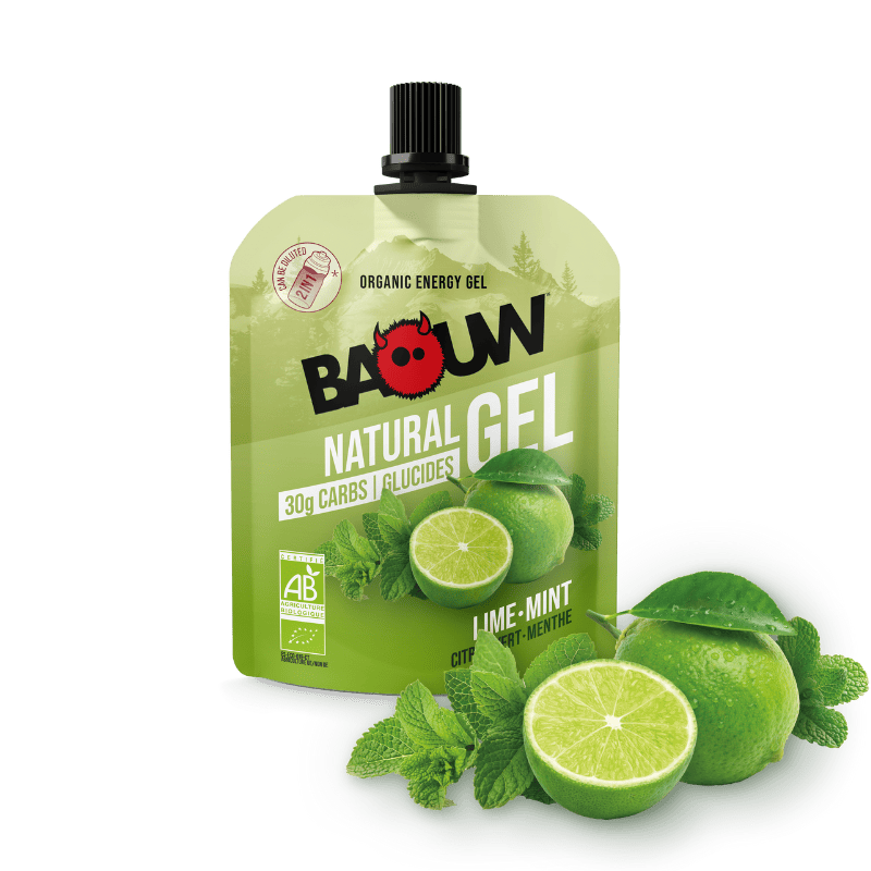 Gel naturel bio Baouw Citron vert menthe - Clubinsport