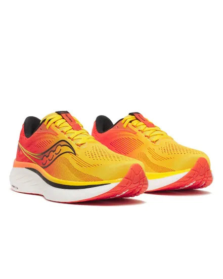 Chaussures de Route homme  Ride 18 Saucony orange jaune