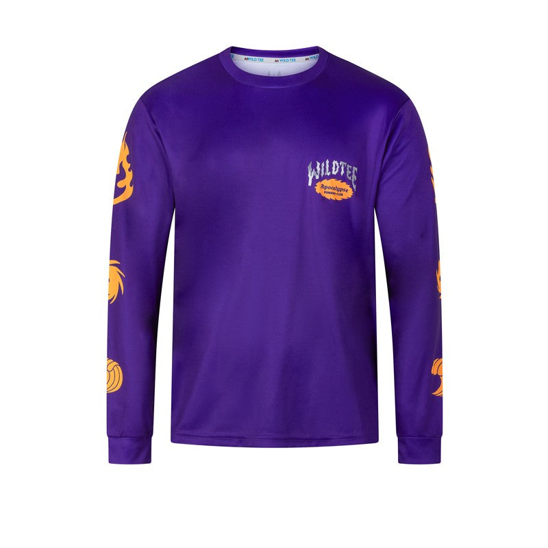 Tee-shirt manches longues homme Wildtee Apocalypse Running Club - Clubinsport