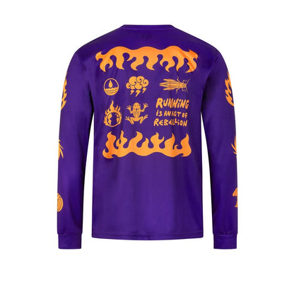 Tee-shirt manches longues homme Wildtee Apocalypse Running Club - Clubinsport