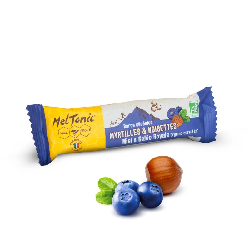 Barre énergétique Meltonic myrtilles et noisettes