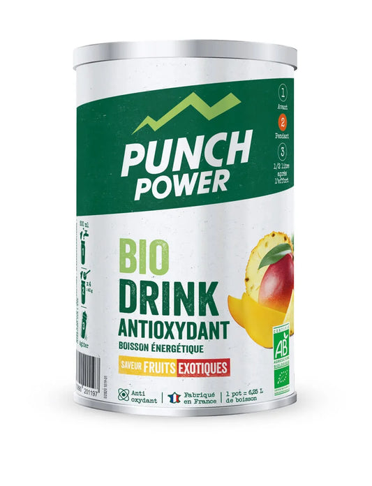 Boisson d'effort Punch Power longue distance Fruits exotiques 500 grammes - Clubinsport