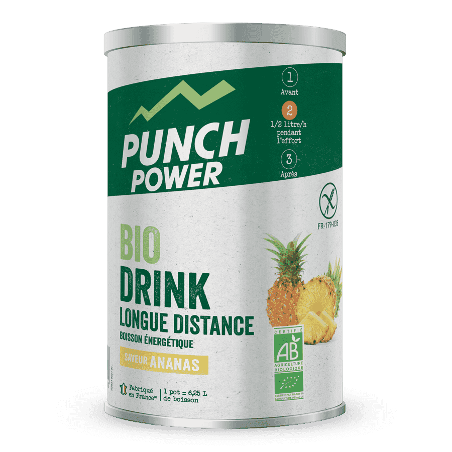 Boisson d'effort Punch Power longue distance Ananas 500 grammes - Clubinsport